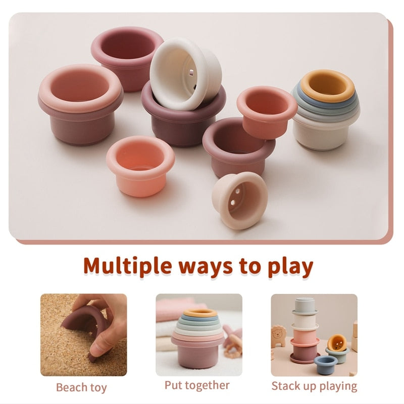 Silicone Stacking Cups