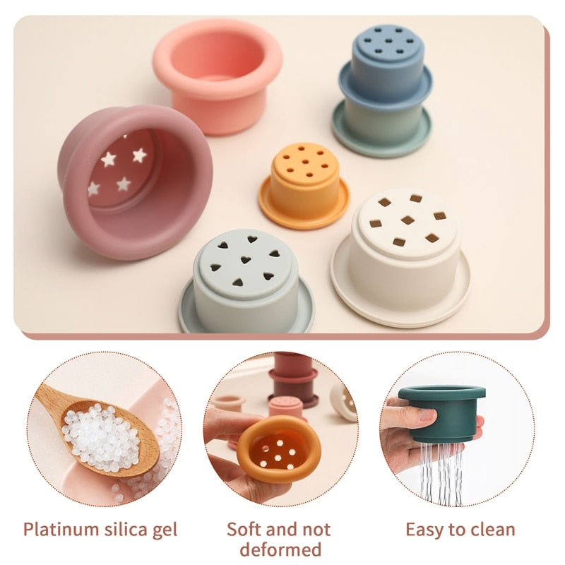 Silicone Stacking Cups