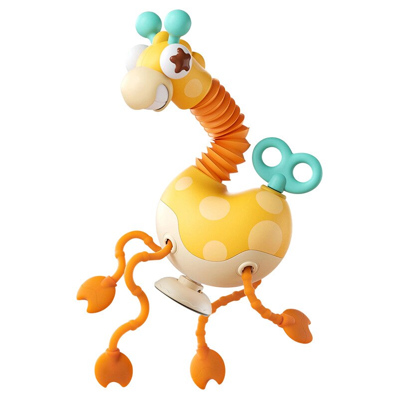 Montessori Baby Sensory Pull String Giraffe Toy